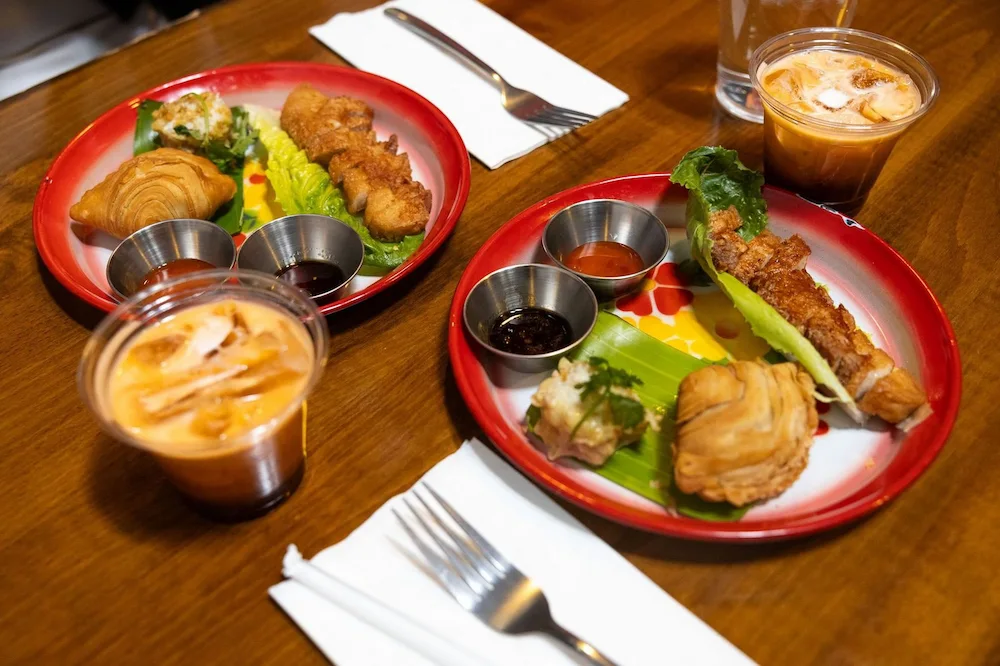Small plates served on a Downtown Las Vegas food tour