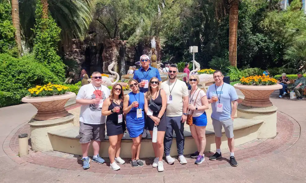 Group photo on a private drinking tour